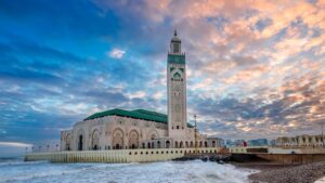 Hassan II Mosque Casablanca during how many days in Casablanca trip showing famous mosque architecture