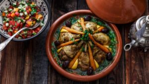 moroccan tajine traditional dish representing morocco culture and religion and local food traditions