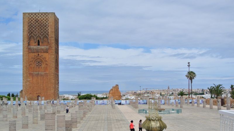 Rabat Morocco city view reflecting morocco culture and religion with historic architecture and coastal setting