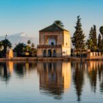 Physical features of Morocco showing Atlas Mountains, Sahara desert dunes and diverse landscapes