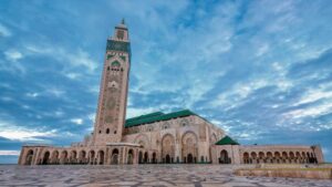 Hassan II Mosque Casablanca during things to do in Casablanca for a day itinerary showing oceanfront architecture