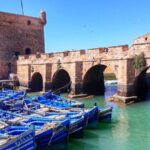 Essaouira city medina and coastline with traditional architecture in Morocco
